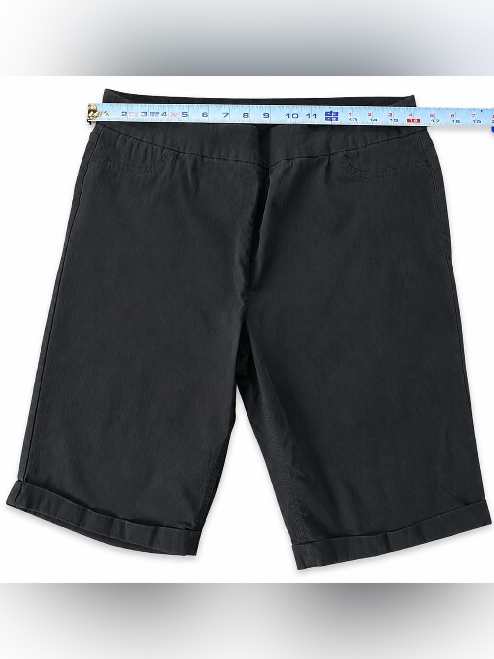 Soft Surroundings Black Shorts Bermuda L - Picture 2 of 7